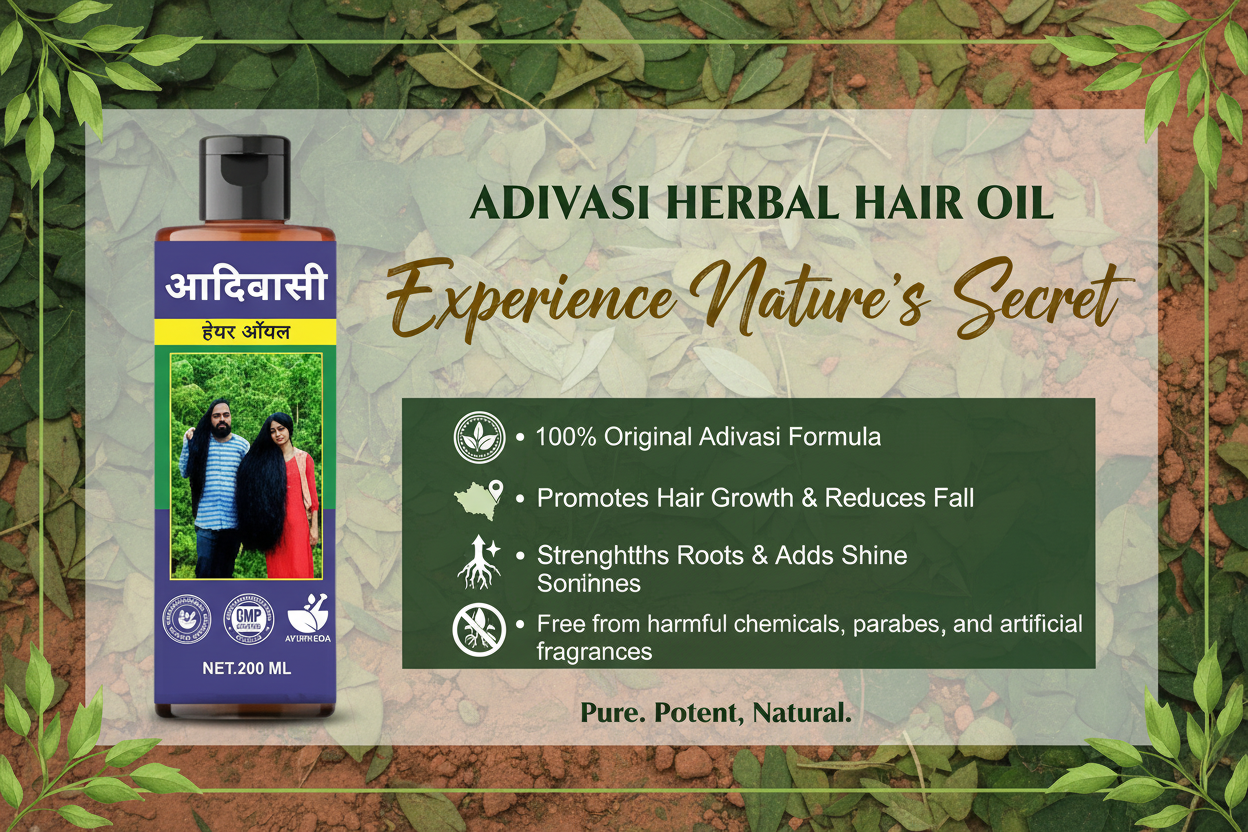 Adivasi Hair Oil Benefits Banner