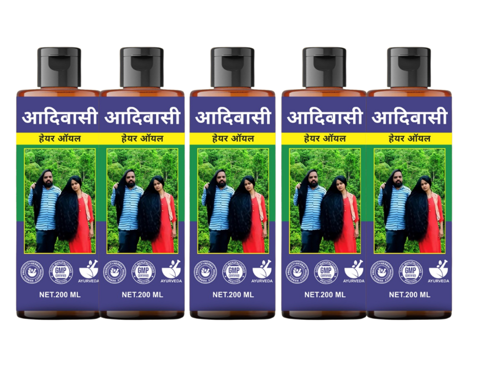 Adivasi Hair Oil – Strength & Shine Combo (5 Bottles)