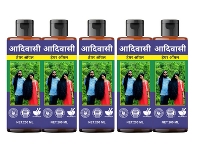 Adivasi Hair Oil – Strength & Shine Combo (5 Bottles)