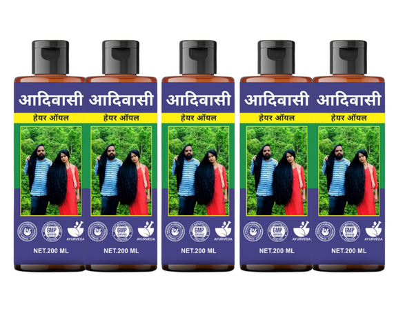 Adivasi Hair Oil – Strength & Shine Combo (5 Bottles)