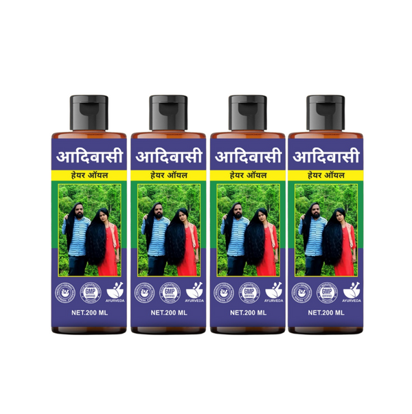 Adivasi Herbal Hair Oil – Family Care Pack (4 Bottles)